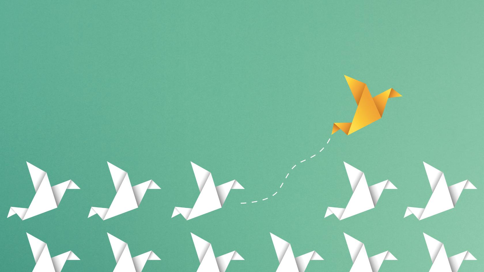 Paper Birds Flying