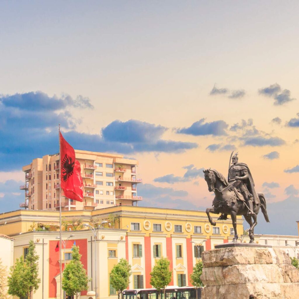 Tirana Albania Flag